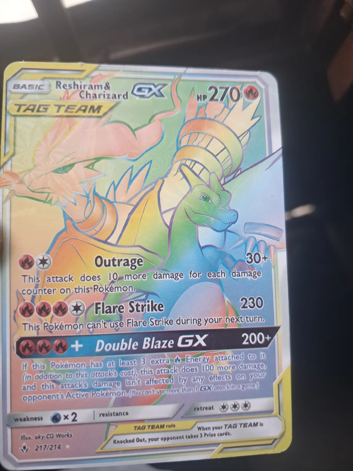 Seller photo 1 preview for Reshiram & Charizard-GX